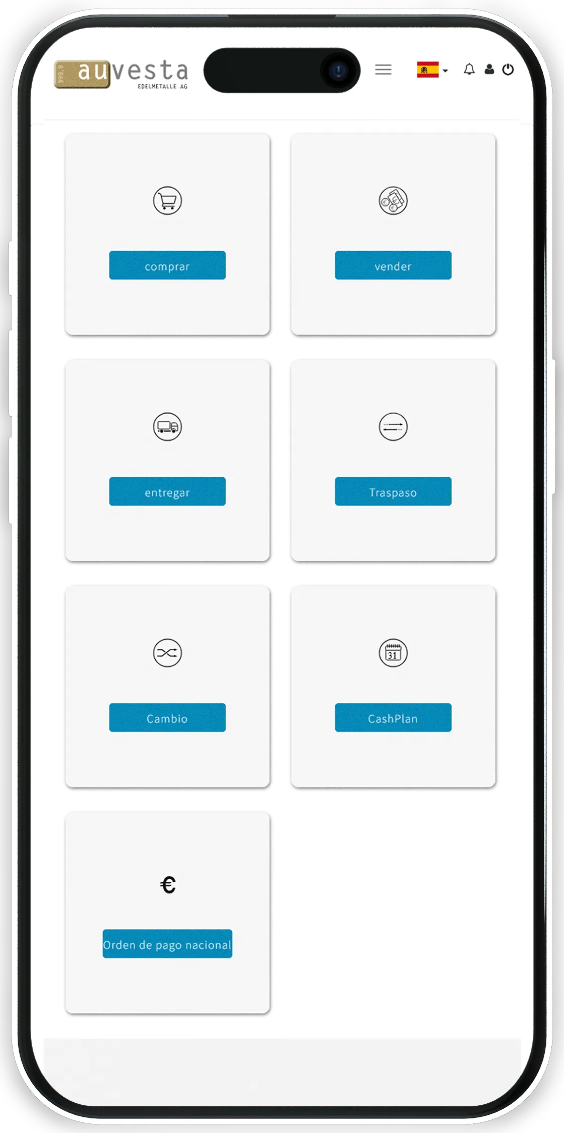 Übersicht - Depósito online